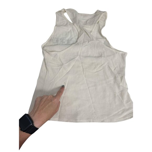 Chloe Vintage 1990s Silk Blend Cream Sleeveless Blouse Size XS - Picture 5 of 5